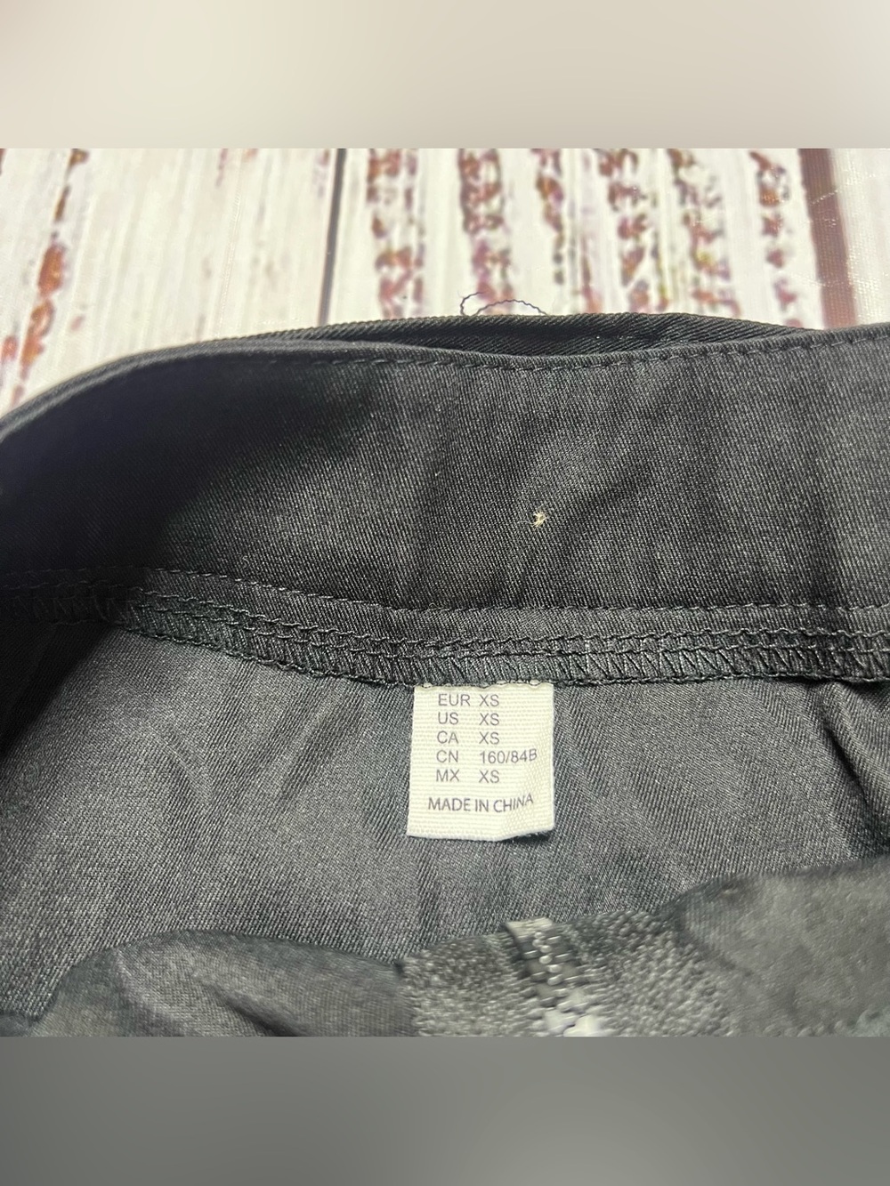 Black Cargo Utility Mini Skirt with Belt - Picture 5 of 11